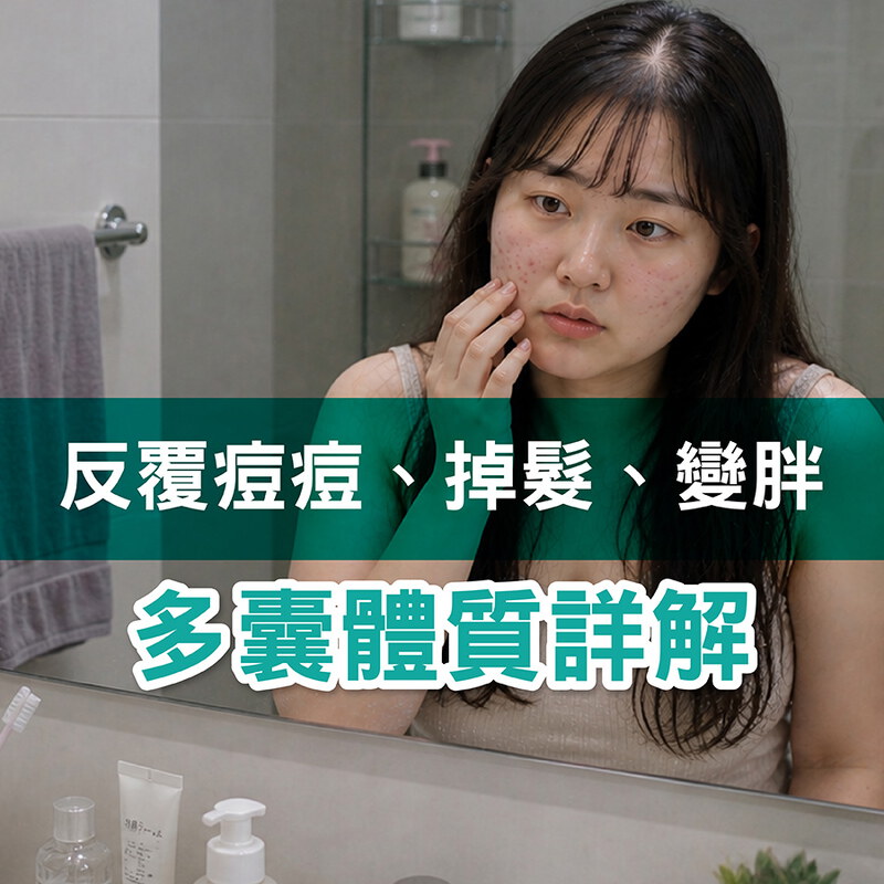 保養再努力也沒用，都是【多囊體質】惹的禍？ 痘痘反覆、掉髮又多毛、就是瘦不下來！