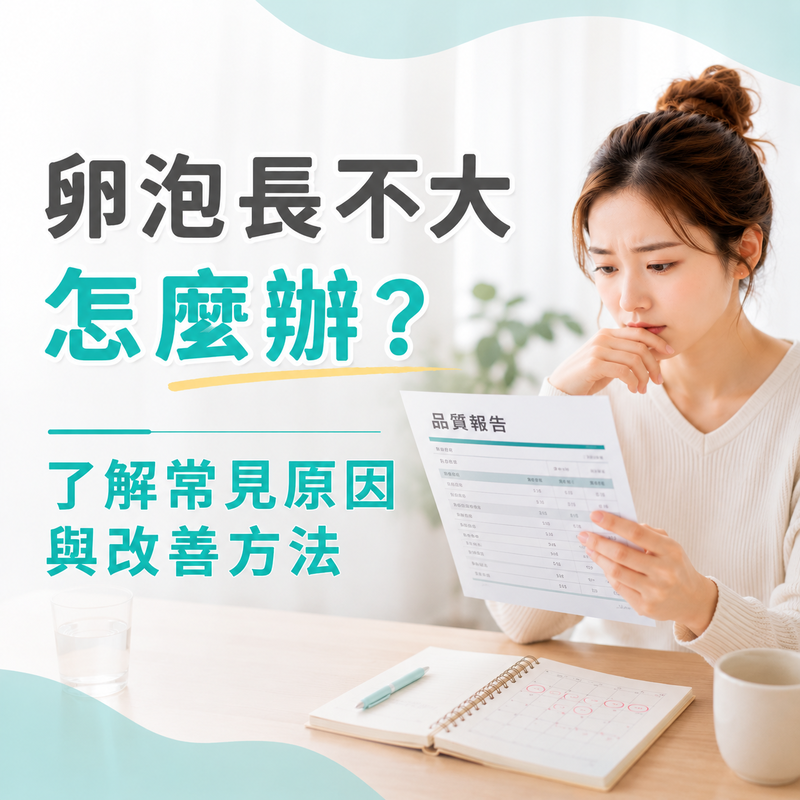 卵泡長不大怎麼辦？常見原因、影響因素與備孕調整方向一次看