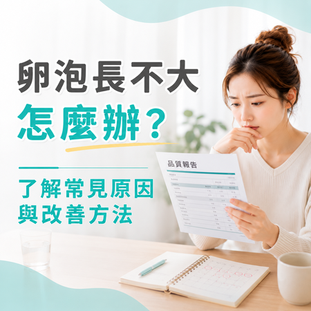 卵泡長不大怎麼辦？常見原因、影響因素與備孕調整方向一次看