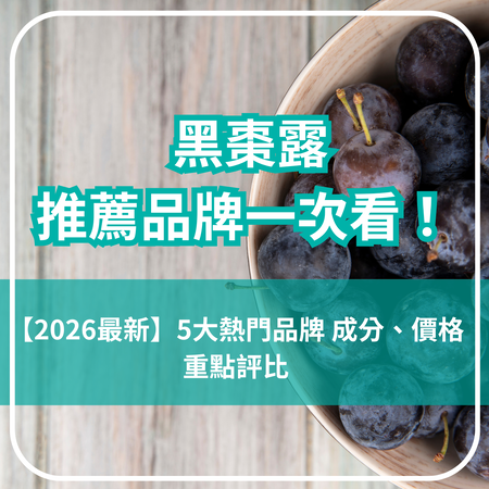 【2026最新】5大黑棗露推薦品牌評比！黑棗露功效、補充時間與挑選指南