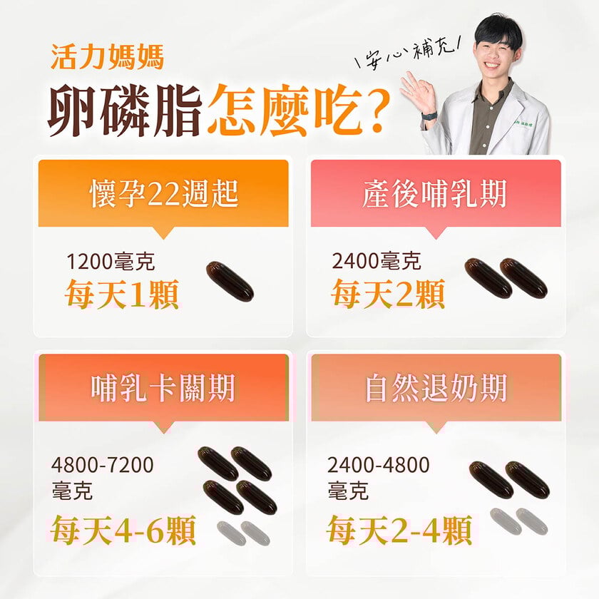 活力媽媽卵磷脂膠囊《ptt孕婦哺乳推薦》