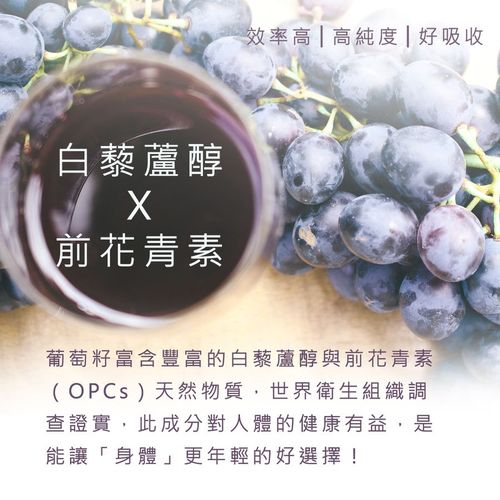 倍韻白藜葡萄精華膠囊食品