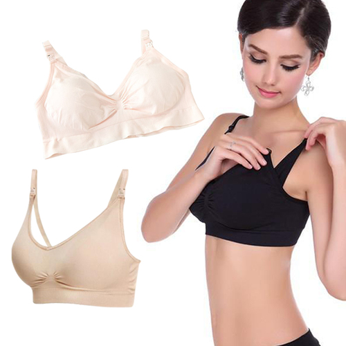 下掀式無痕哺乳內衣│無鋼圈孕哺內衣