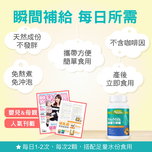 活力媽媽Momilk葫蘆巴膠囊食品