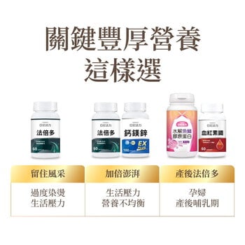 【產後法倍多】血紅素鐵＋亞尼活力膠原蛋白