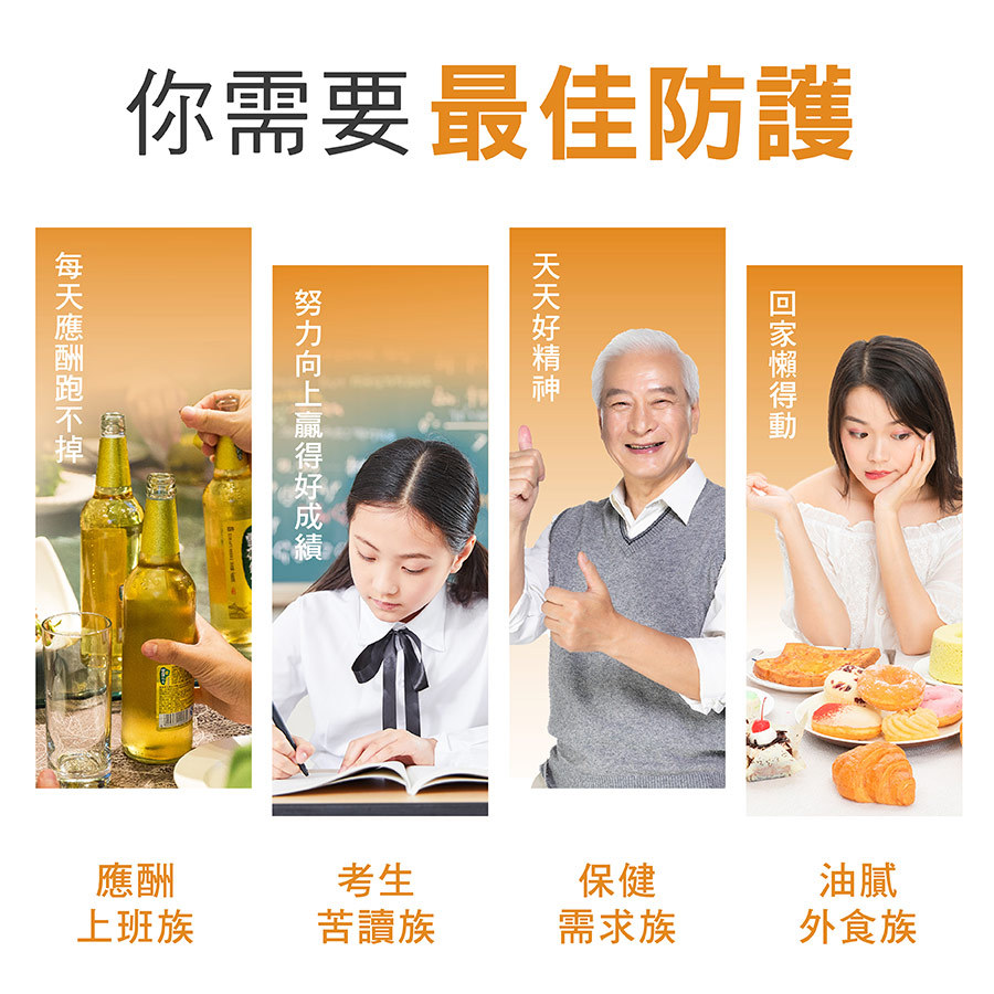  喝酒應酬、學生考試、熬夜，推薦補充亞尼活力C3薑黃素