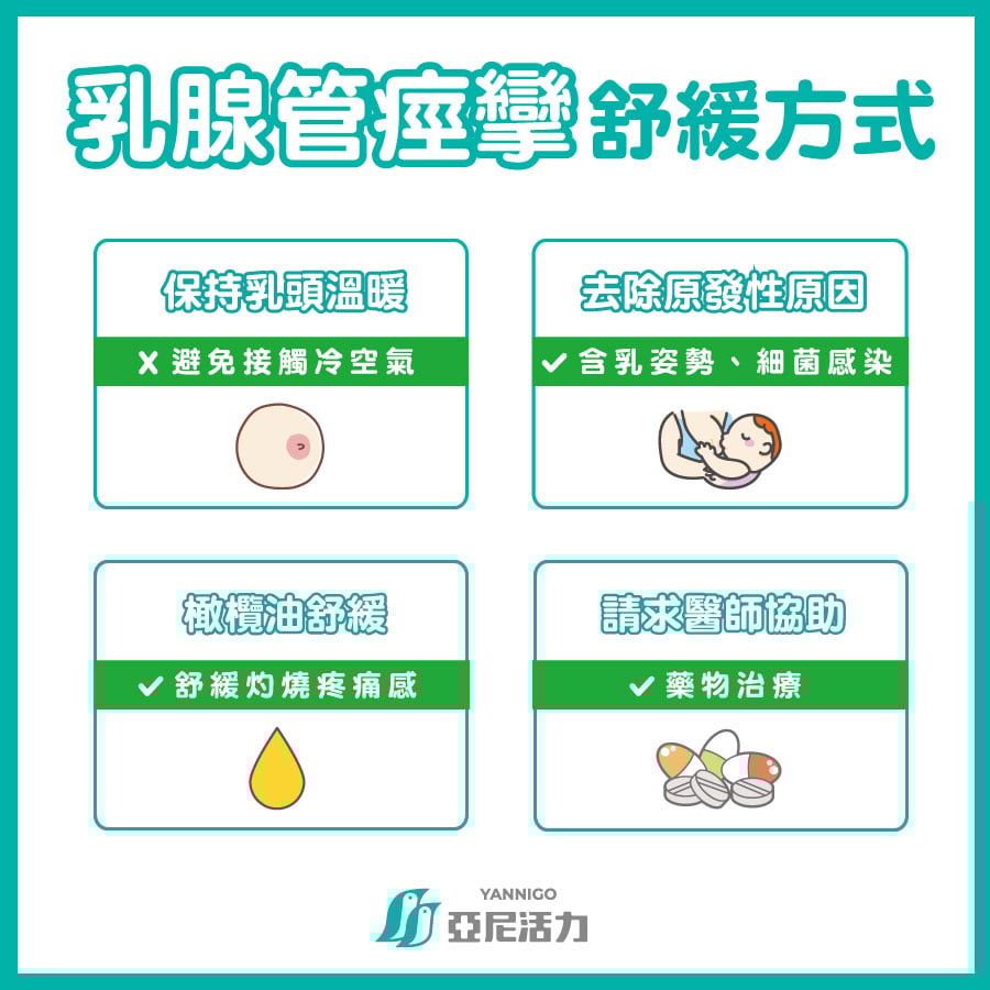 乳腺管痙攣舒緩方式
