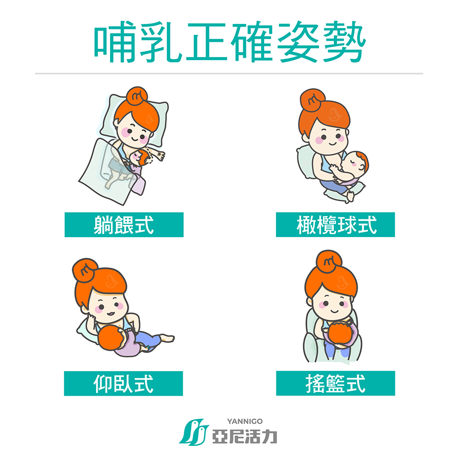 哺乳預防下垂姿勢