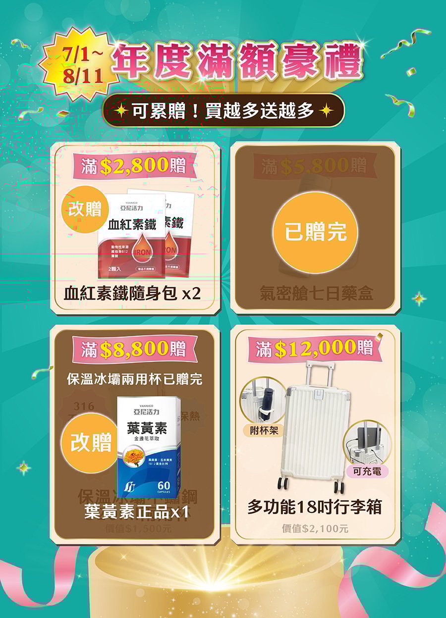 年度滿額好禮
