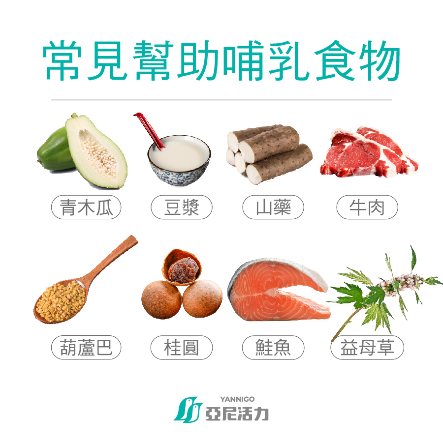 常見追求全母奶有效食物