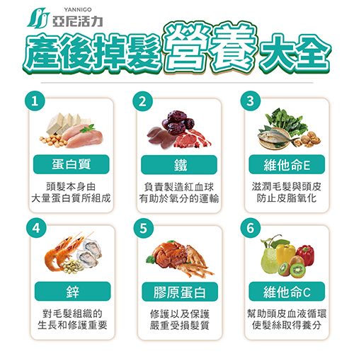 產後掉髮營養大全推薦