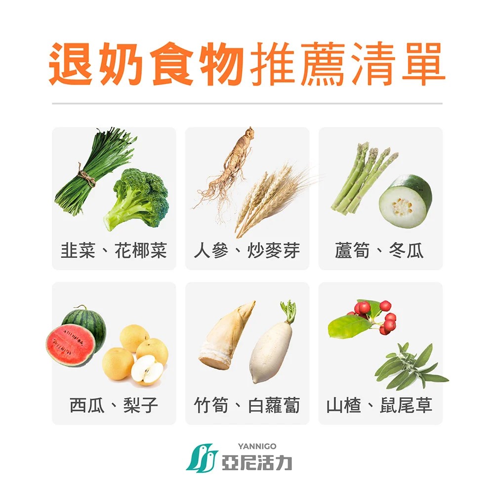 退奶食物清單 退奶食物清單