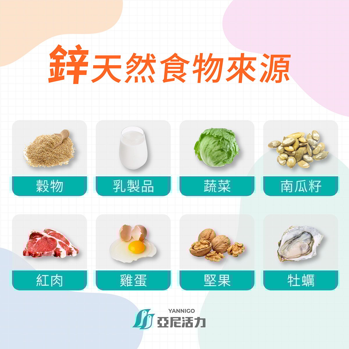 富含鋅的天然食物來源 富含鋅的天然食物來源