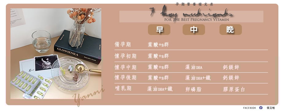 懷孕了！備孕→哺乳期孕婦維他命營養品該怎麼選？心得分享
