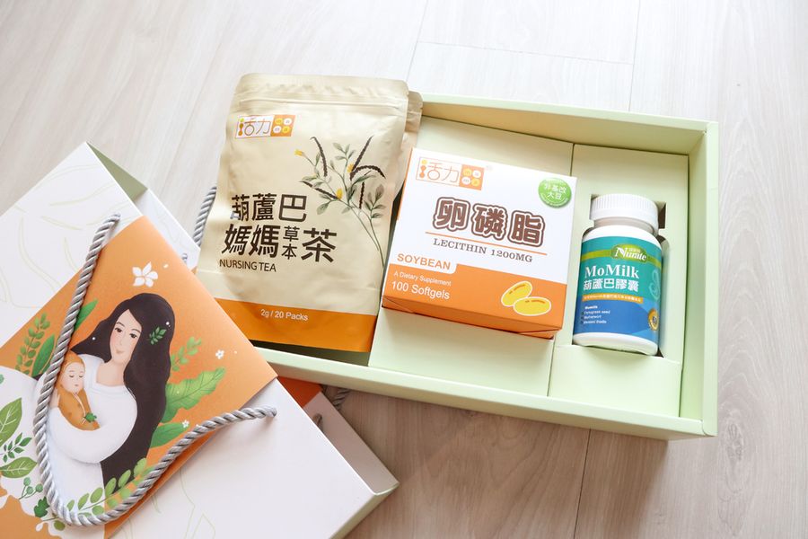 活力媽媽哺乳輕鬆組活力媽媽卵磷脂葫蘆巴茶葫蘆巴膠囊momilk