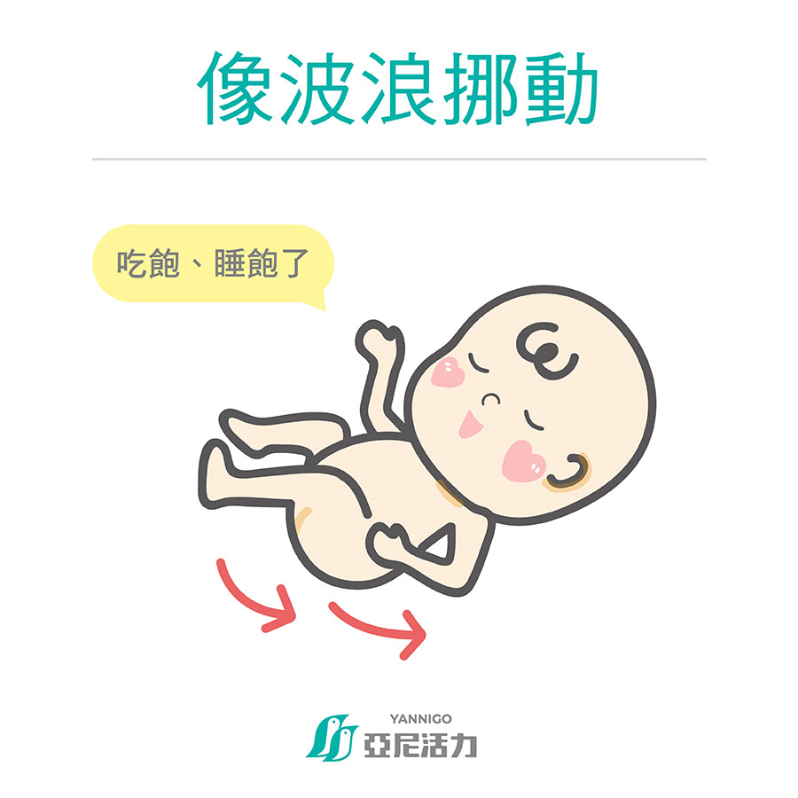 胎動像波浪挪動 胎動像波浪挪動