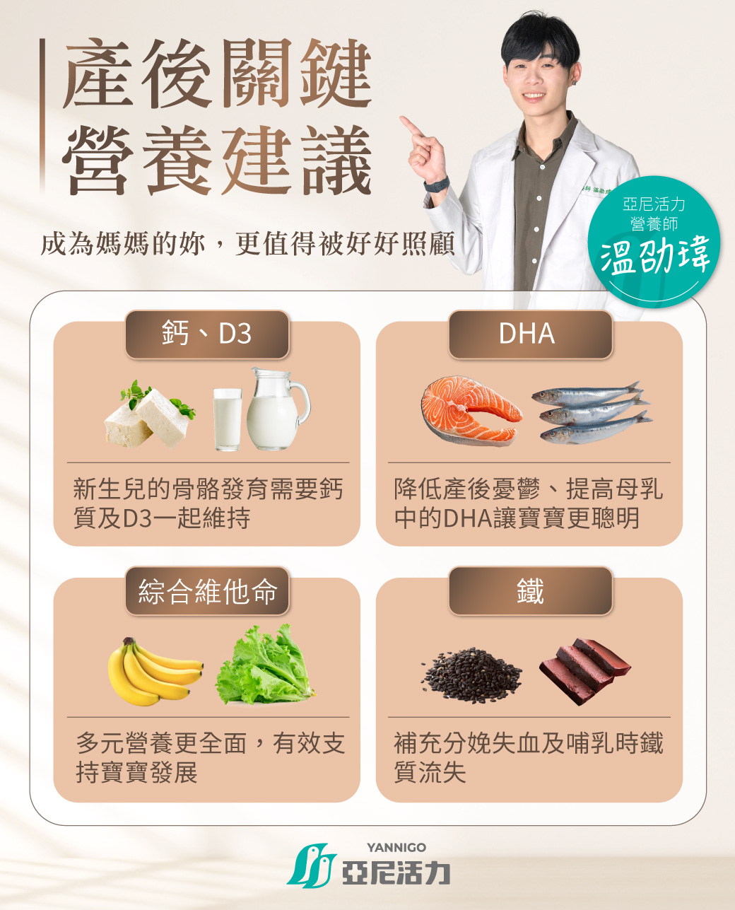 產後吃什麼？5大坐月子營養品推薦