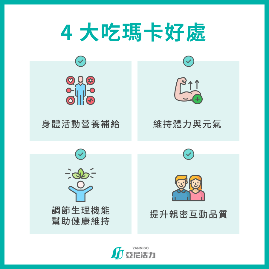 4大吃瑪卡好處