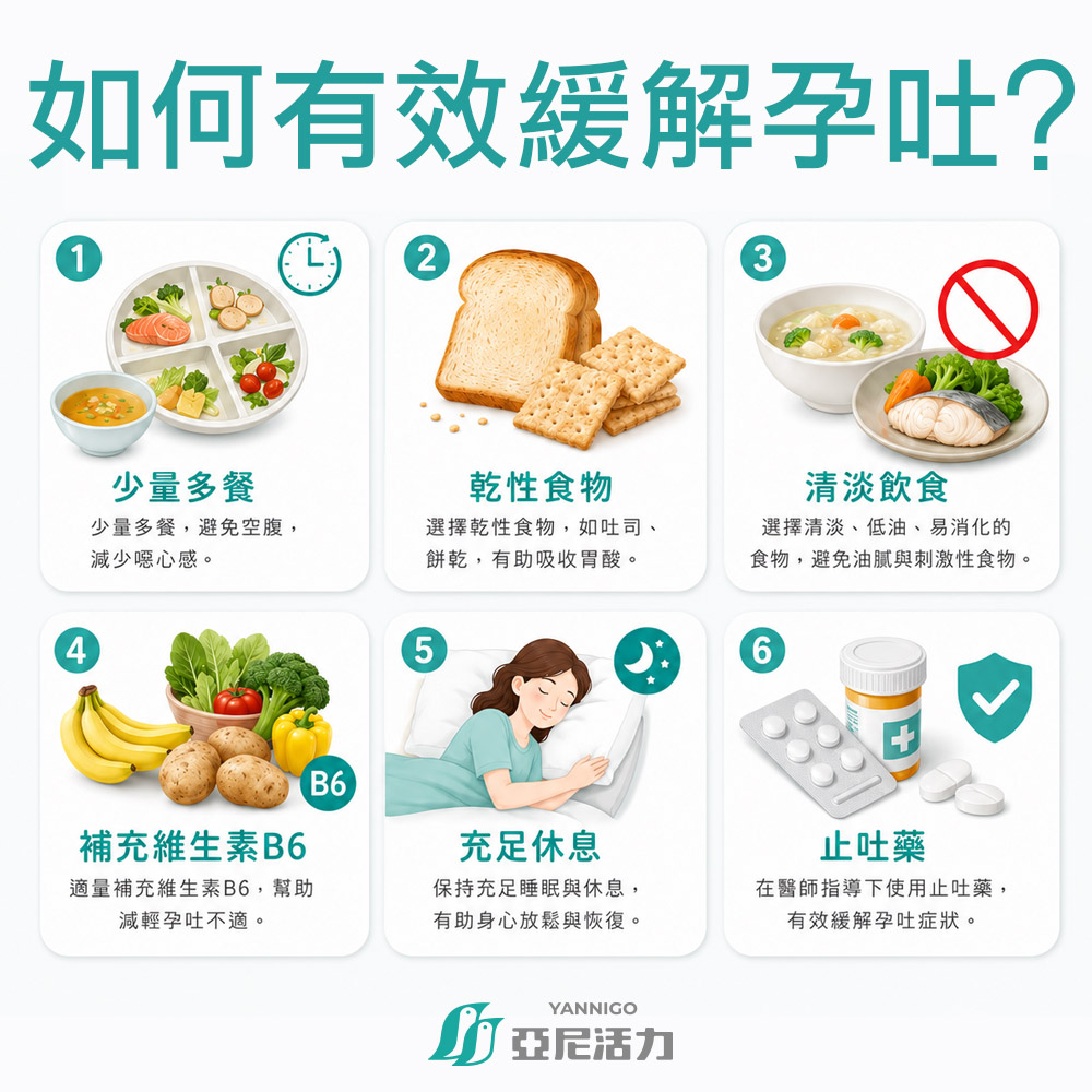 6 招有效緩解孕吐的方法
