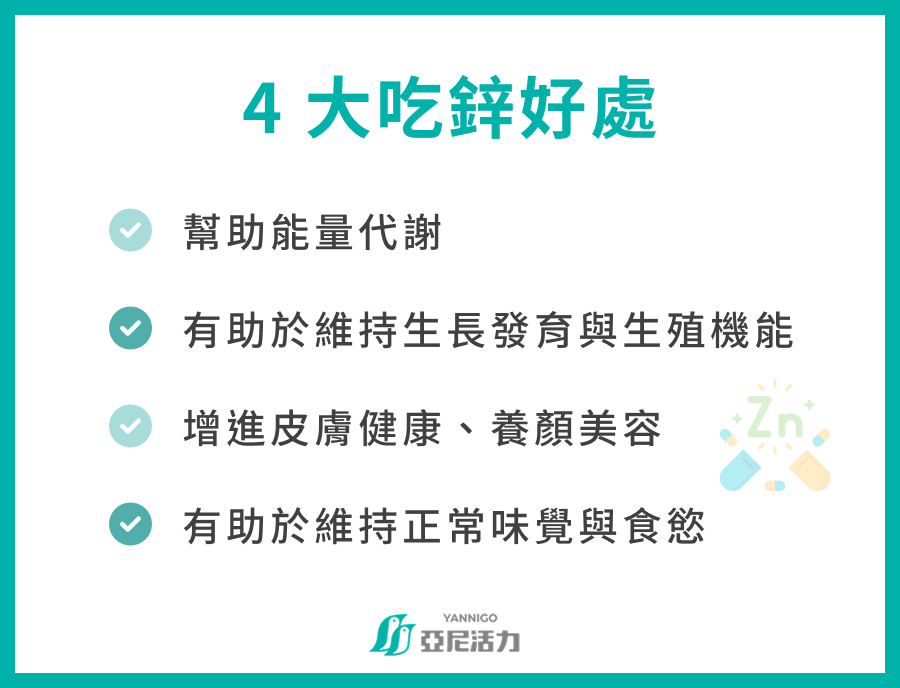 4大吃鋅好處