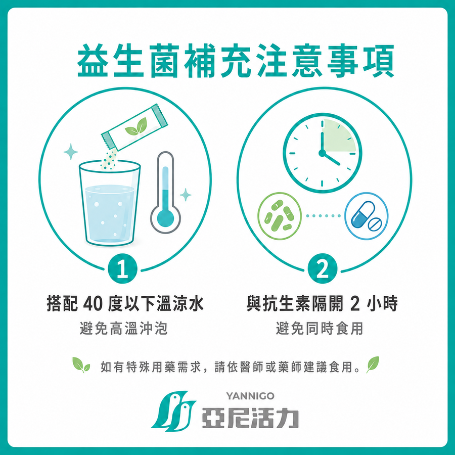 益生菌補充注意事項
