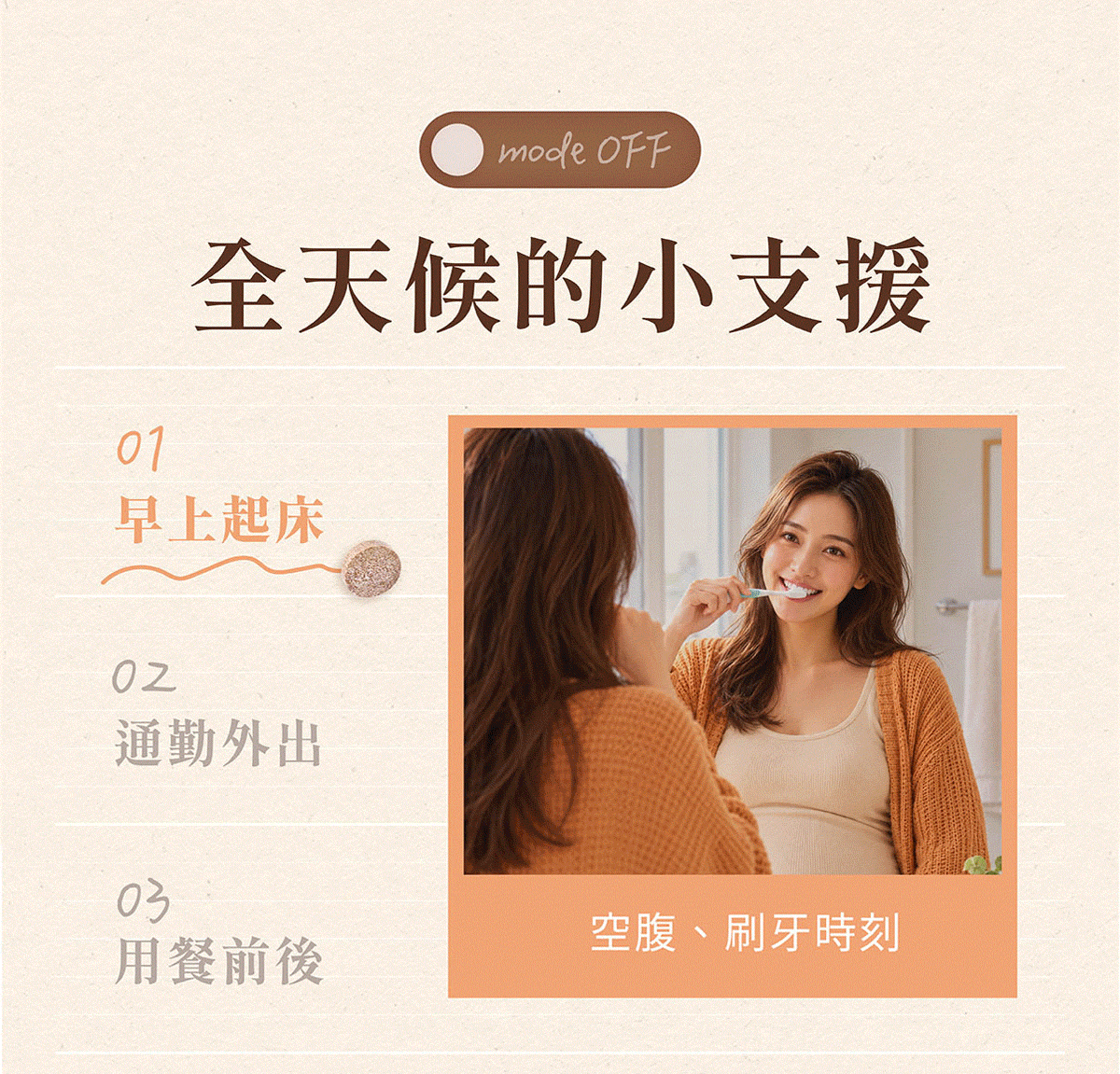 活力媽媽舒孕B6口含錠,起床、通勤、用餐時刻,全天候給妳支援 活力媽媽舒孕B6口含錠,起床、通勤、用餐時刻,全天候給妳支援