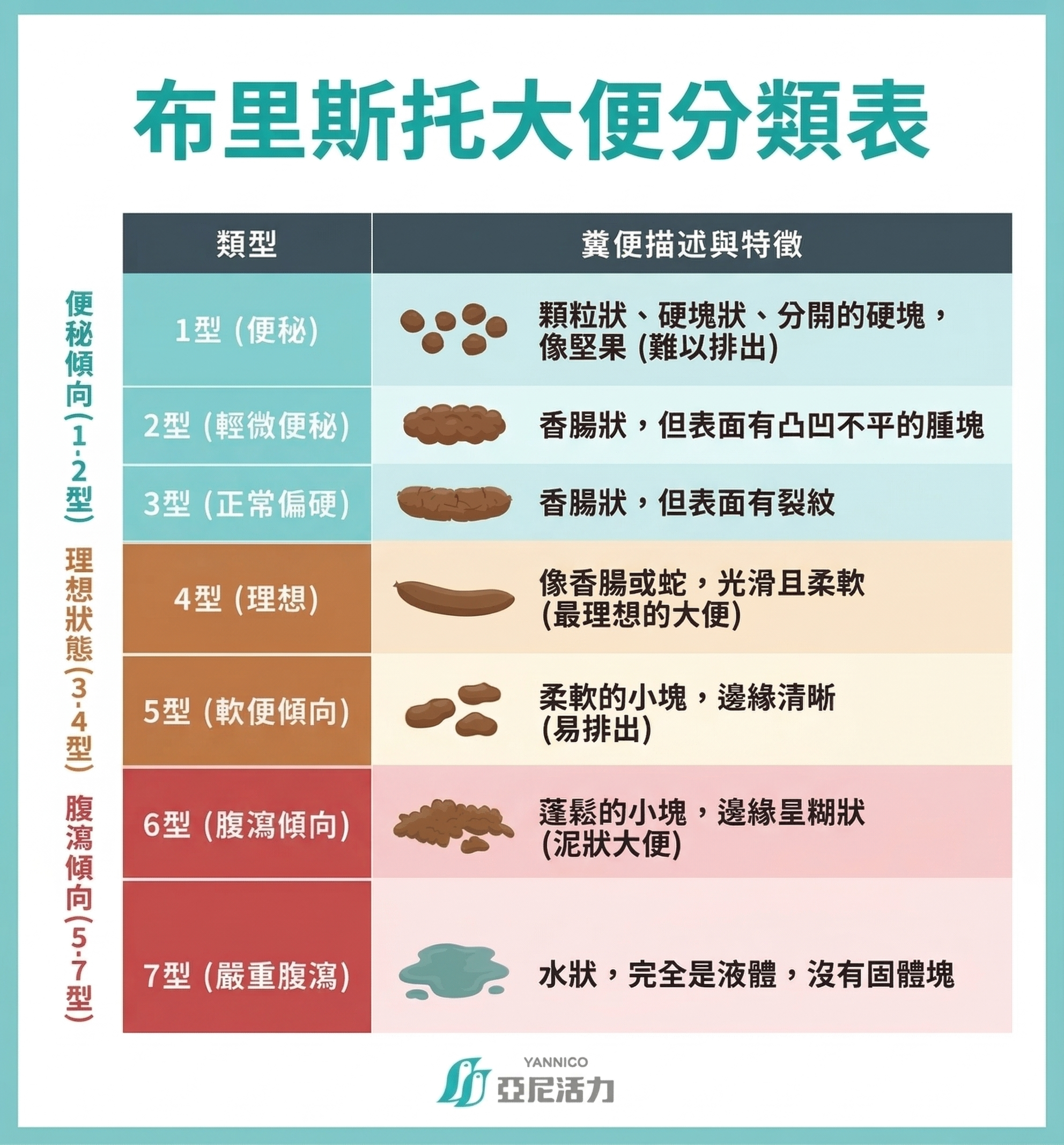 布里斯托大便分類表 布里斯托大便分類表