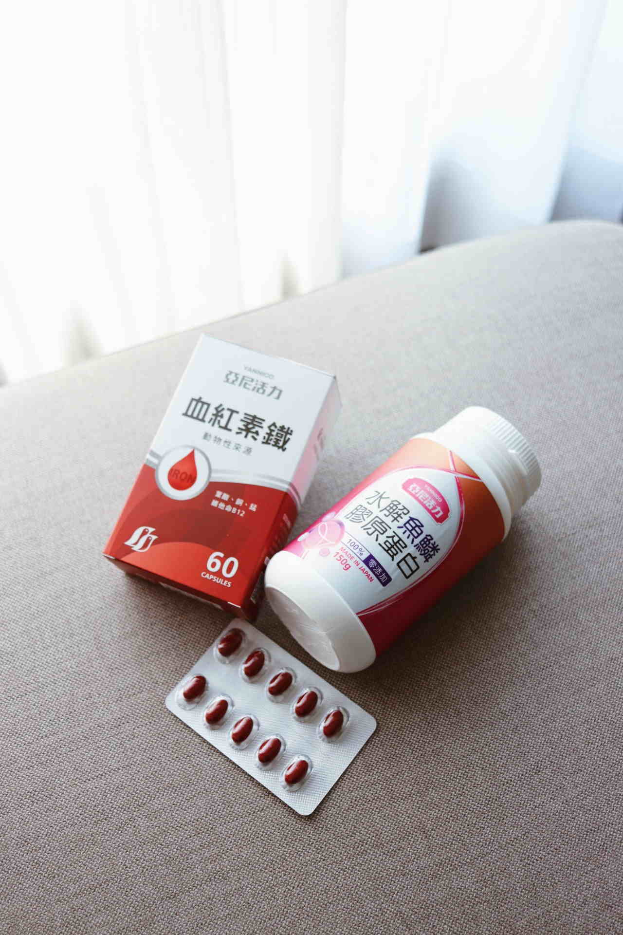 產後因營養不足關係開始掉髮，補充亞尼活力膠原蛋白、鐵
